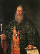 Antropov, Aleksei Portrait of Father Fyodor Dubyansky china oil painting artist
